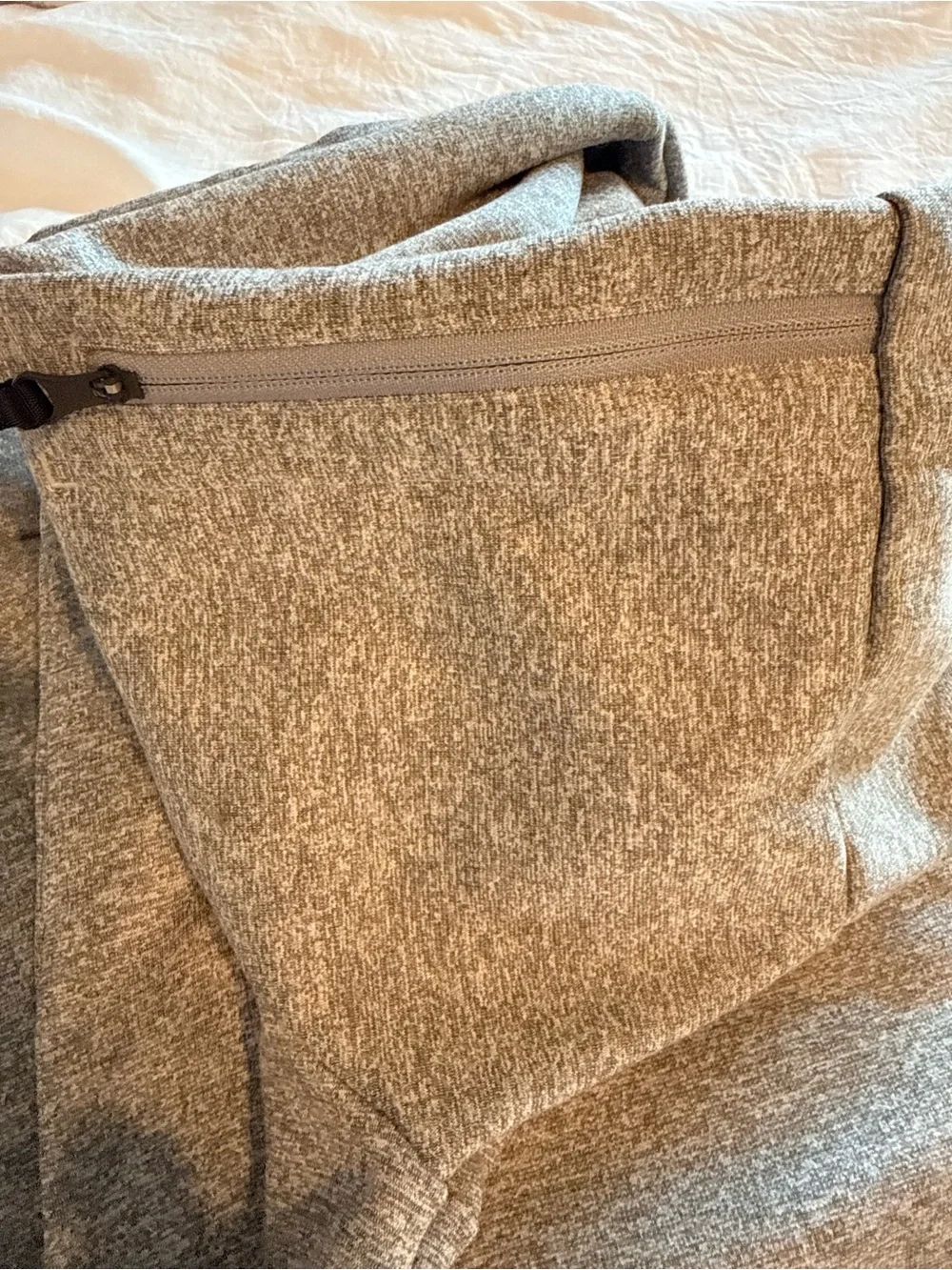 Nike Gray Heather Pullover Hoodie with Black Swoosh